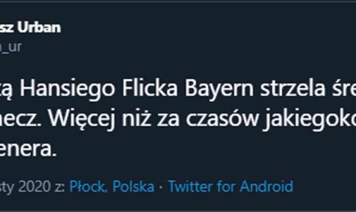 ŚREDNIA GOLA na mecz Bayernu pod wodzą Flicka!